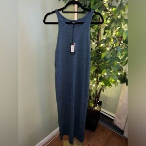 ALLBIRDS The Ribbed Dress NWT in Shadow Size Medium